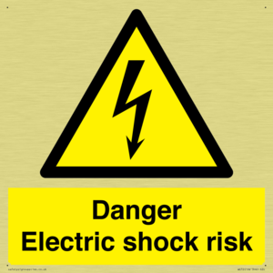 Danger Electric shock risk